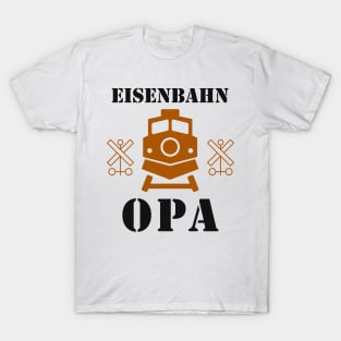 Eisenbahn Opa Rentner Hobby Modelleisenbahn T-Shirt